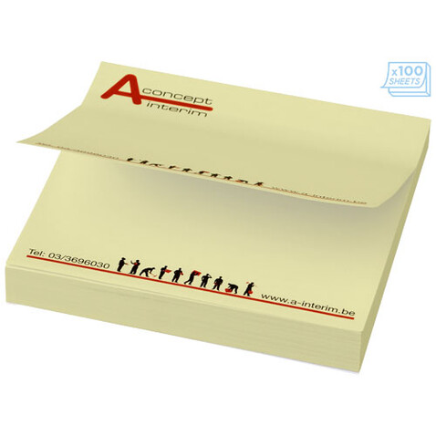 Sticky-Mate® Haftnotizen 75x75 mm, hellgelb bedrucken, Art.-Nr. 21093022