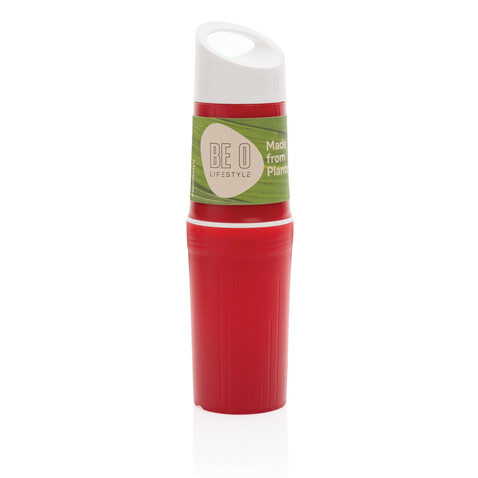 BE O Bottle, Wasserflasche Made In EU rot bedrucken, Art.-Nr. P433.124
