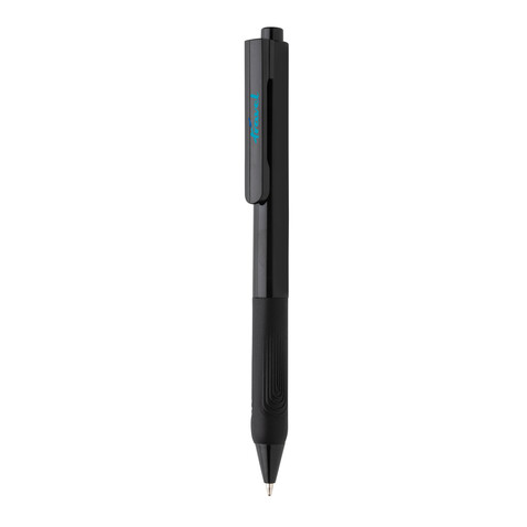 X9 Solid-Stift mit Silikongriff schwarz bedrucken, Art.-Nr. P610.821