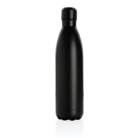 Solid Color Vakuum Stainless-Steel Flasche 750ml schwarz bedrucken, Art.-Nr. P436.931