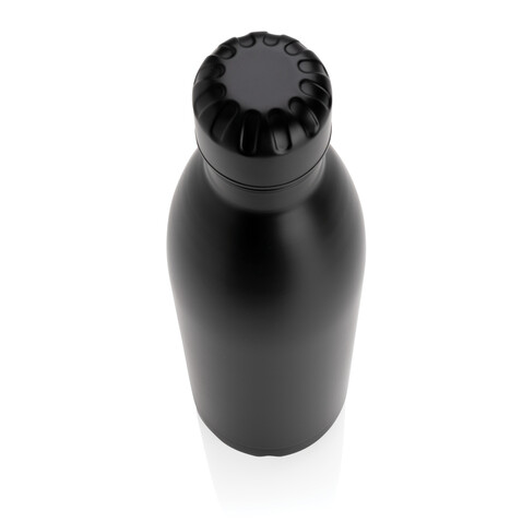 Solid Color Vakuum Stainless-Steel Flasche 750ml schwarz bedrucken, Art.-Nr. P436.931