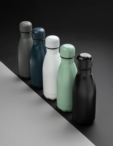 Solid Color Vakuum Stainless-Steel Flasche 260ml grau bedrucken, Art.-Nr. P436.962 Solid Color Vakuum Stainless-Steel Flasche 260ml grau bedrucken, Art.-Nr. P436.962