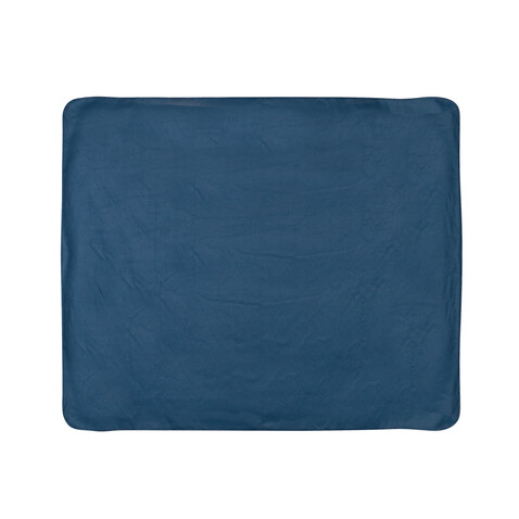 Fleece-Decke im Etui navy blau bedrucken, Art.-Nr. P459.065