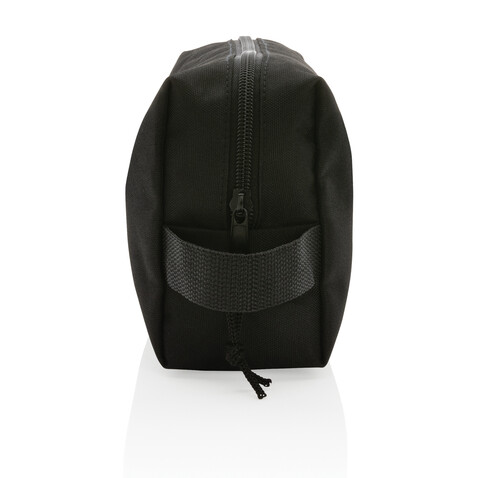 Impact AWARE™ Basic RPET Kulturtasche schwarz bedrucken, Art.-Nr. P820.761