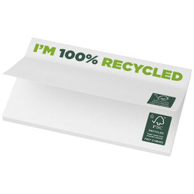 Sticky-Mate® recycelte Haftnotizen 127 x 75 mm, weiss bedrucken, Art.-Nr. 21288011 Sticky-Mate® recycelte Haftnotizen 127 x 75 mm, weiss bedrucken, Art.-Nr. 21288011