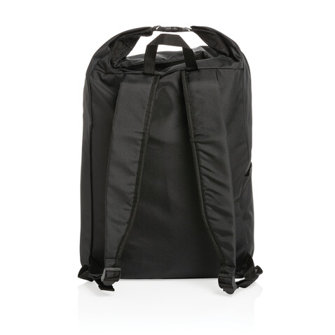 Impact AWARE™ RPET Basic Rolltop-Rucksack schwarz bedrucken, Art.-Nr. P762.751 Impact AWARE™ RPET Basic Rolltop-Rucksack schwarz bedrucken, Art.-Nr. P762.751
