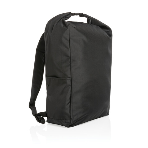 Impact AWARE™ RPET Basic Rolltop-Rucksack schwarz bedrucken, Art.-Nr. P762.751 Impact AWARE™ RPET Basic Rolltop-Rucksack schwarz bedrucken, Art.-Nr. P762.751