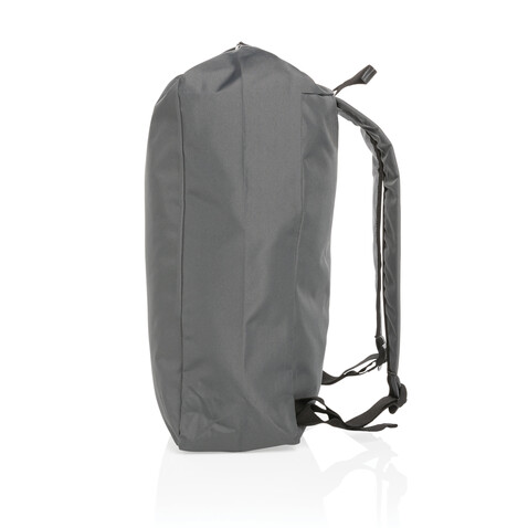 Impact AWARE™ RPET Basic Rolltop-Rucksack anthrazit bedrucken, Art.-Nr. P762.752
