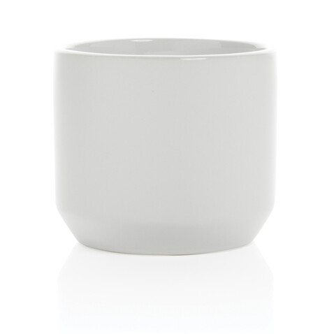 Moderne Keramiktasse, 350ml weiß, weiß bedrucken, Art.-Nr. P434.043