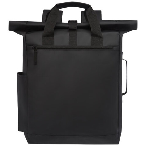 Resi wasserabweisender 15&quot; Laptop-Rucksack 23L, schwarz bedrucken, Art.-Nr. 12052890