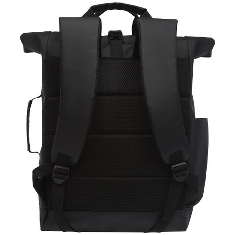 Resi wasserabweisender 15&quot; Laptop-Rucksack 23L, schwarz bedrucken, Art.-Nr. 12052890