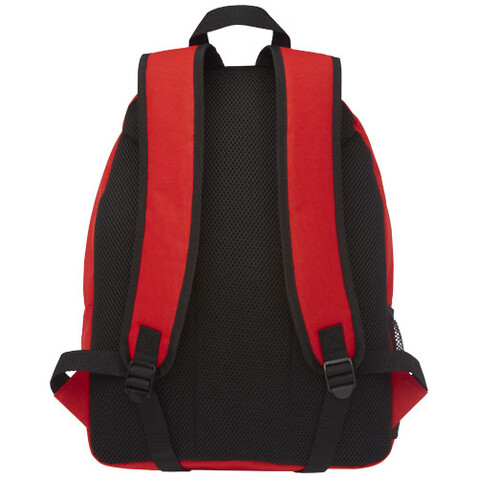 Retrend RPET-Rucksack 16L, rot bedrucken, Art.-Nr. 12053221