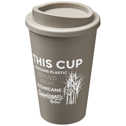 Americano® Renew 350 ml Isolierbecher, kieselgrau bedrucken, Art.-Nr. 21042682