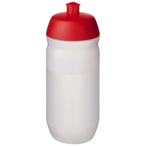 HydroFlex™ Clear 500 ml Squeezy Sportflasche, rot, klar mattiert bedrucken, Art.-Nr. 21044021 HydroFlex™ Clear 500 ml Squeezy Sportflasche, rot, klar mattiert bedrucken, Art.-Nr. 21044021