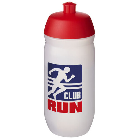 HydroFlex™ Clear 500 ml Squeezy Sportflasche, rot, klar mattiert bedrucken, Art.-Nr. 21044021 HydroFlex™ Clear 500 ml Squeezy Sportflasche, rot, klar mattiert bedrucken, Art.-Nr. 21044021