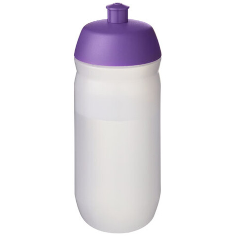 HydroFlex™ Clear 500 ml Squeezy Sportflasche, lila, klar mattiert bedrucken, Art.-Nr. 21044037