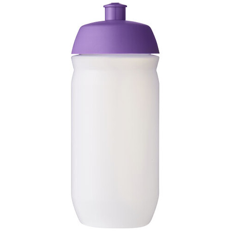 HydroFlex™ Clear 500 ml Squeezy Sportflasche, lila, klar mattiert bedrucken, Art.-Nr. 21044037