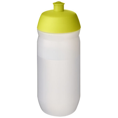 HydroFlex™ Clear 500 ml Squeezy Sportflasche, limone, klar mattiert bedrucken, Art.-Nr. 21044063