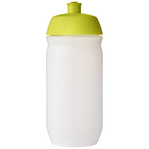 HydroFlex™ Clear 500 ml Squeezy Sportflasche, limone, klar mattiert bedrucken, Art.-Nr. 21044063