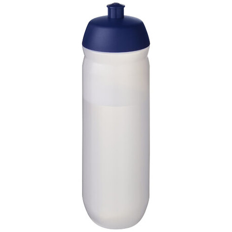 HydroFlex™ Clear 750 ml Squeezy Sportflasche, blau, klar mattiert bedrucken, Art.-Nr. 21044252