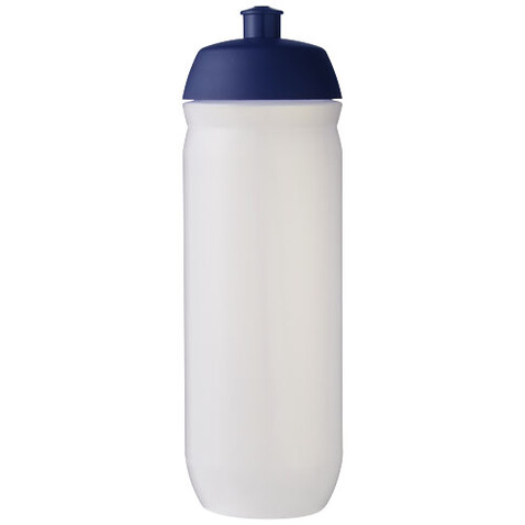 HydroFlex™ Clear 750 ml Squeezy Sportflasche, blau, klar mattiert bedrucken, Art.-Nr. 21044252