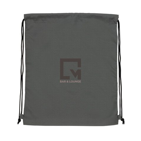 Impact AWARE™ RPET 190T Sportbeutel anthrazit bedrucken, Art.-Nr. P762.682