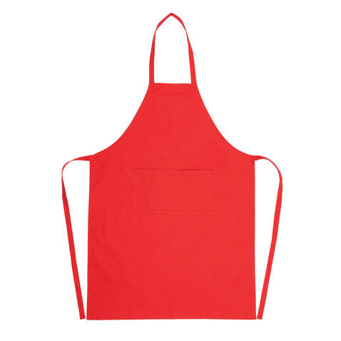 Impact AWARE™ recycelte Baumwollschürze 180gr rot bedrucken, Art.-Nr. P262.844