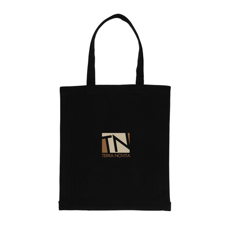 Impact AWARE™ recycelte Baumwolltasche 145gr mit Boden schwarz bedrucken, Art.-Nr. P762.641