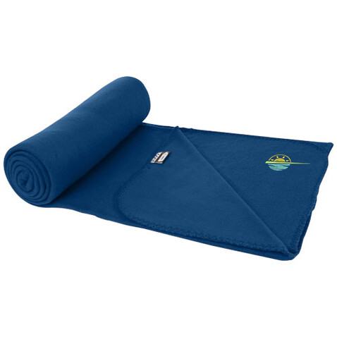 Willow GRS RPET Decke aus Polar Fleece, navy bedrucken, Art.-Nr. 11319055