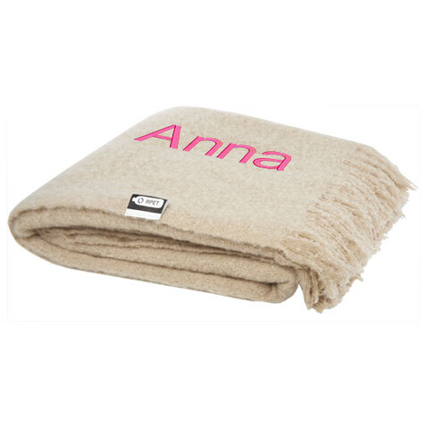 Ivy GRS zertifizierte RPET Decke, beige bedrucken, Art.-Nr. 11319302