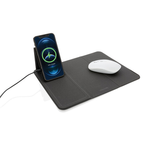 Artic magnetischer 10W Wireless Charging Smartphonehalter schwarz bedrucken, Art.-Nr. P308.332