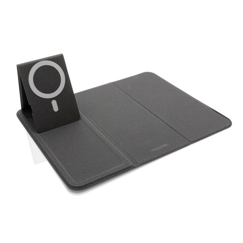 Artic magnetischer 10W Wireless Charging Smartphonehalter schwarz bedrucken, Art.-Nr. P308.332