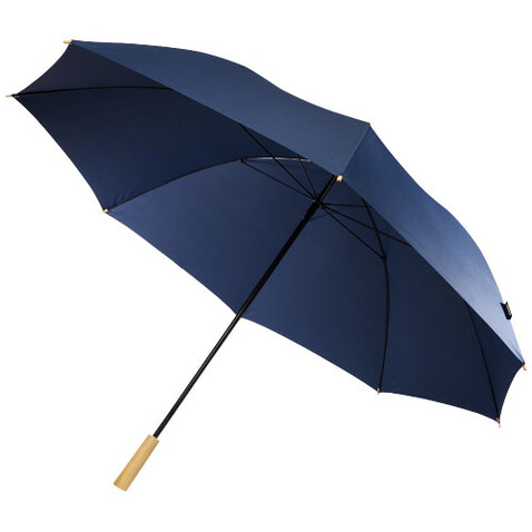 Romee 30&#039;&#039; windbeständiger Golfschirm aus recyceltem PET, navy bedrucken, Art.-Nr. 10940955