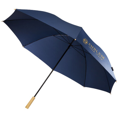 Romee 30&#039;&#039; windbeständiger Golfschirm aus recyceltem PET, navy bedrucken, Art.-Nr. 10940955
