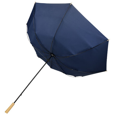 Romee 30&#039;&#039; windbeständiger Golfschirm aus recyceltem PET, navy bedrucken, Art.-Nr. 10940955