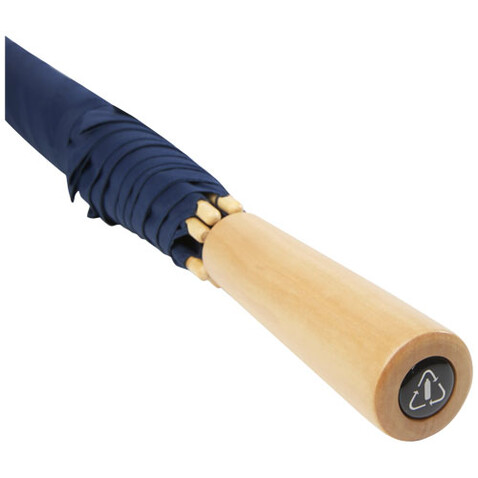 Romee 30&#039;&#039; windbeständiger Golfschirm aus recyceltem PET, navy bedrucken, Art.-Nr. 10940955