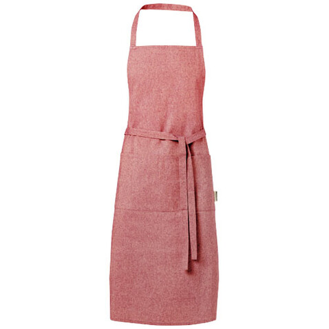 Pheebs 200 g/m² recycelte Schürze, heather rot bedrucken, Art.-Nr. 11313820
