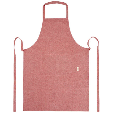 Pheebs 200 g/m² recycelte Schürze, heather rot bedrucken, Art.-Nr. 11313820
