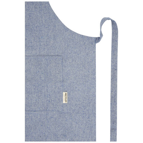 Pheebs 200 g/m² recycelte Schürze, heather blau bedrucken, Art.-Nr. 11313850