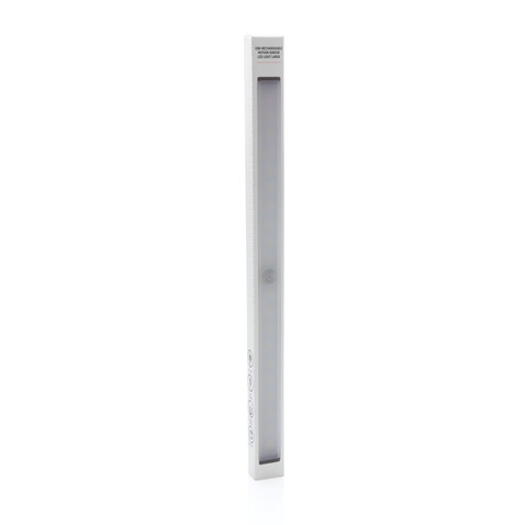 Wiederaufladbare LED Leiste mit Bewegungssensor, groß silber bedrucken, Art.-Nr. P513.032