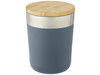Lagan 300 ml Kupfer-Vakuum Isolierbecher mit Bambusdeckel, eisblau bedrucken, Art.-Nr. 10067050