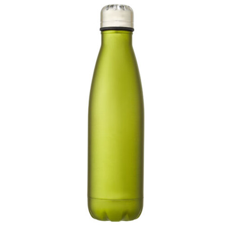 Cove 500 ml vakuumisolierte Edelstahlflasche, Lindgrün bedrucken, Art.-Nr. 10067163
