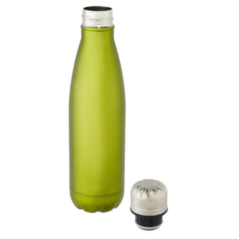 Cove 500 ml vakuumisolierte Edelstahlflasche, Lindgrün bedrucken, Art.-Nr. 10067163