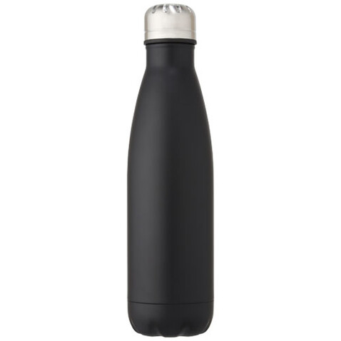 Cove 500 ml vakuumisolierte Edelstahlflasche, schwarz bedrucken, Art.-Nr. 10067190