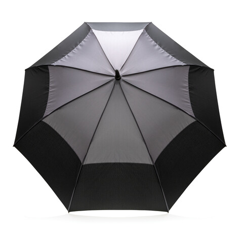 27&quot; Impact AWARE™ RPET 190T Auto-Open Stormproof-Schirm anthrazit bedrucken, Art.-Nr. P850.682