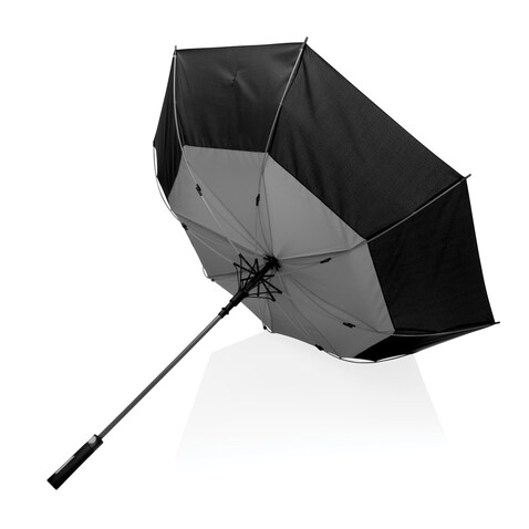 27&quot; Impact AWARE™ RPET 190T Auto-Open Stormproof-Schirm anthrazit bedrucken, Art.-Nr. P850.682