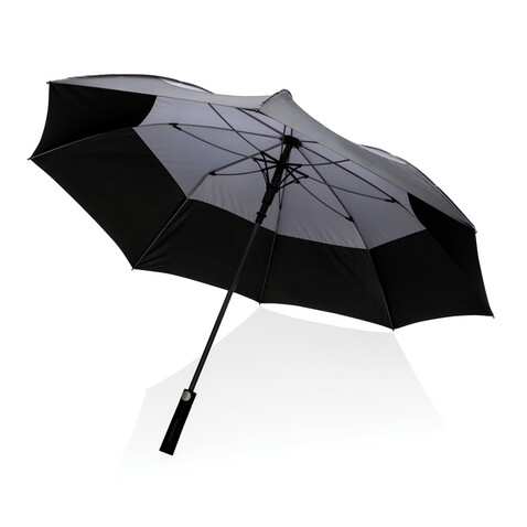 27&quot; Impact AWARE™ RPET 190T Auto-Open Stormproof-Schirm anthrazit bedrucken, Art.-Nr. P850.682