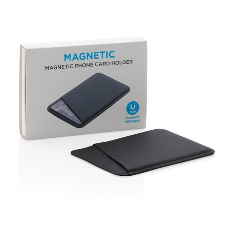 Magnetischer Phone-Kartenhalter schwarz bedrucken, Art.-Nr. P820.751