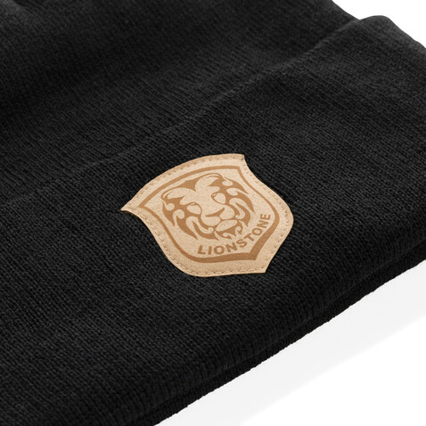 Impact Polylana® Beanie mit AWARE™ Tracer schwarz bedrucken, Art.-Nr. P453.341