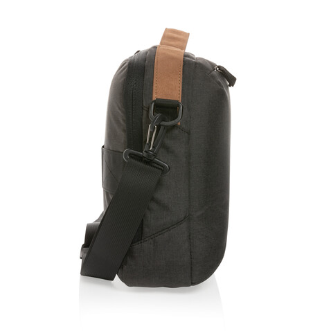 Impact AWARE™ 300D Two-Tone Deluxe 15.6&quot; Laptop-Tasche schwarz bedrucken, Art.-Nr. P732.181